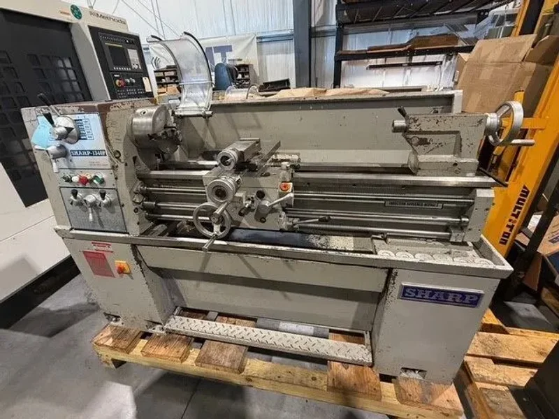 SHARP 1340F  13”/19” x 40”cc Precision Gap Lathe 1999’ #7658
