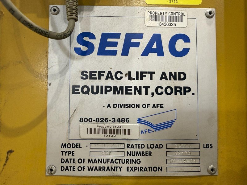 (4) 15 TON SEFAC MODEL #M120BF2000 MOBILE RAIL CAR / LOCOMOTIVE JACK LIFTS, 120,000 LBS TOTAL: YOBRO #23868