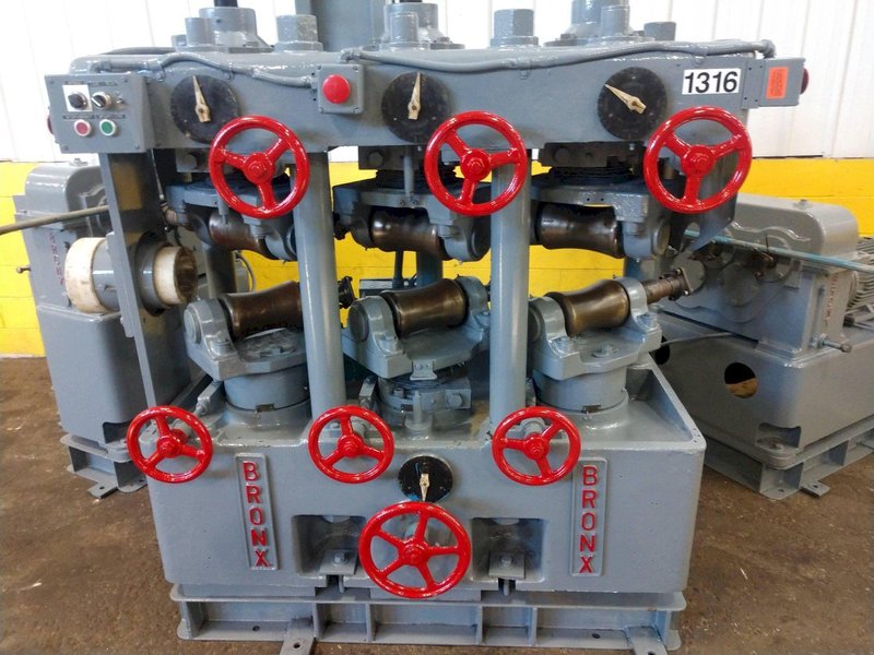 3" BRONX MODEL #CR6 TUBE &amp; PIPE 6 ROLL ROTARY STRAIGHTENER: STOCK #14364