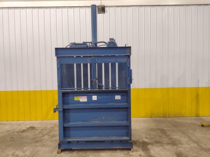 60" x 30" JV CRAM-A-LOT MODEL #60 DOWNSTROKE CARDBOARD VERTICAL BALER: STOCK #23602