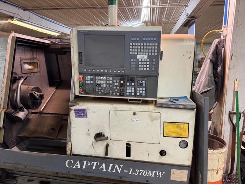 Okuma Captain L370MW CNC Lathe, 2006 – Tail Stock, Live Tooling