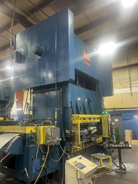 500-ton Bliss SC2-500-108-60 Straight Side Mechanical Metal Stamping Press, Year 1989 Full Rebuild In Process!