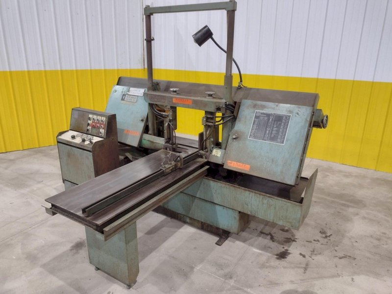 16" x 20" W.F. WELLS MODEL #F-16-2 HYDRAULIC  TWIN POST HORIZONTAL BANDSAW: STOCK #20094