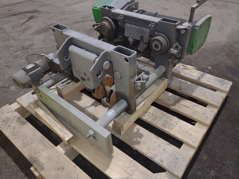 10 TON STAHL SINGLE-GIRDER OVERHEAD CRANE CABLE HOIST &amp; POWER TROLLEY: STOCK #19748