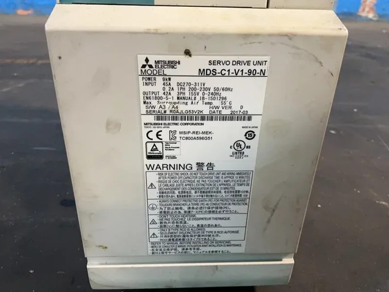 MITSUBISHI 9 KW SERVO DRIVE UNIT  -  MDS-C1-V1-90-N
