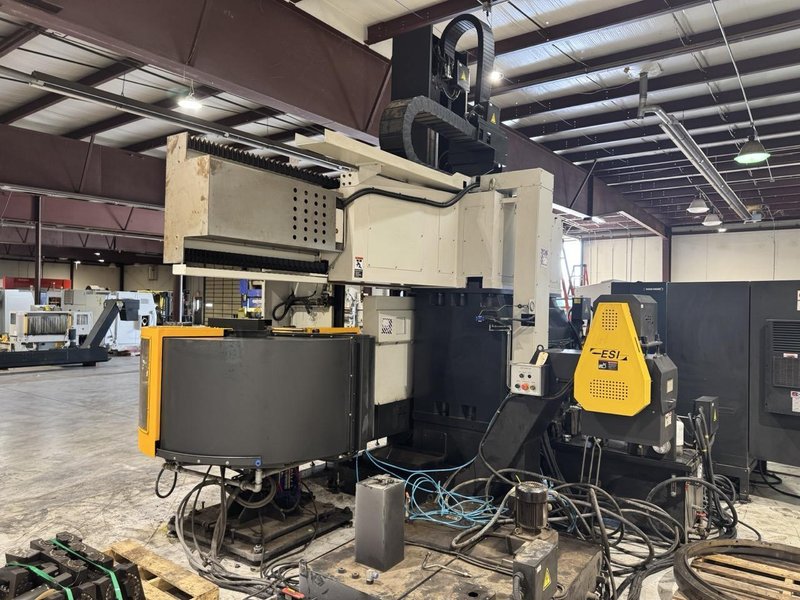 HNK NT-10/12F CNC Vertical Turret Lathe, 2019 – 39.4″ Table, 49.2″ Swing, Fanuc Control, 12 ATC