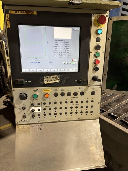 6′ x 12′ Alltra CNC Plasma Table, 2014 – Hypertherm HPR260XD