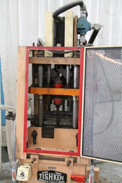 10 TON TISHKEN MODEL #ACO-10LP CUTOFF PRESS: STOCK #64570