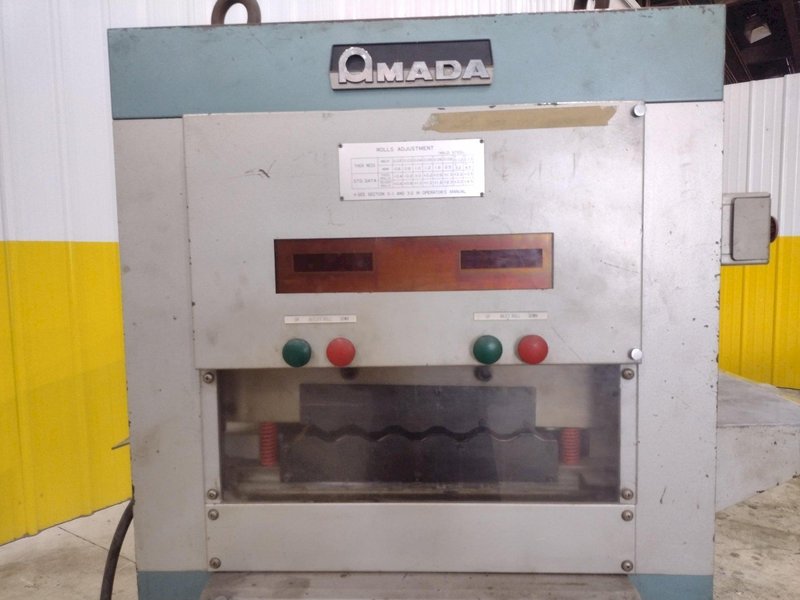 24&quot; X 13 GAUGE AMADA MODEL #SL-6023 13 ROLL SHEET STRAIGHTENER &amp; LEVELER: STOCK #14556