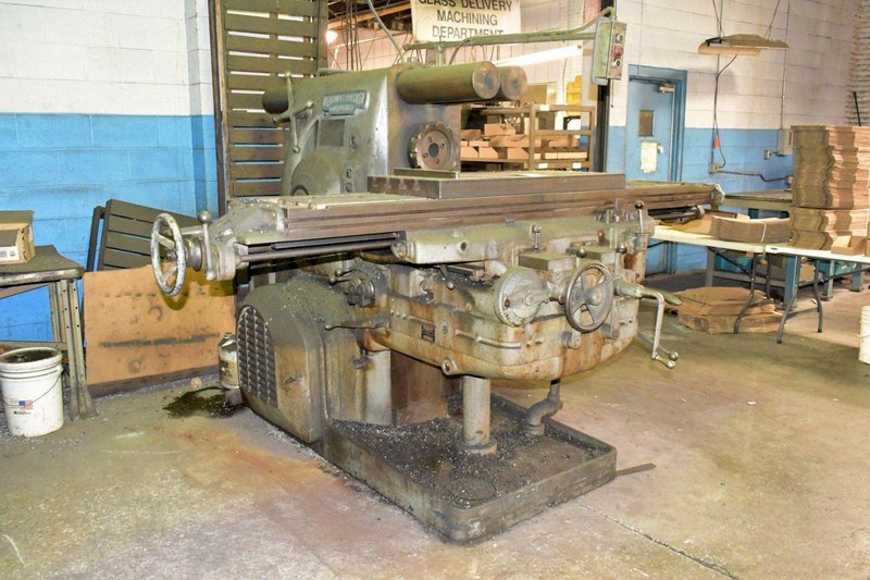 KEARNEY &amp; TRECKER MILWAUKEE MODEL 4CK HORIZONTAL MILLING MACHINE: YOBRO #23955