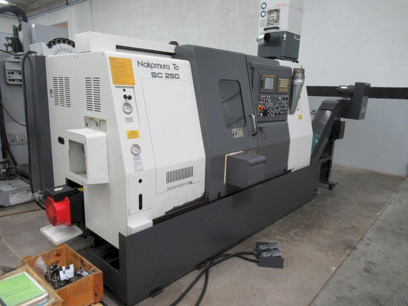Nakamura Tome SC-250MSC CNC Turning Center, Live Milling, Sub-Spindle, Parts Catcher, 2.5" Bar Cap