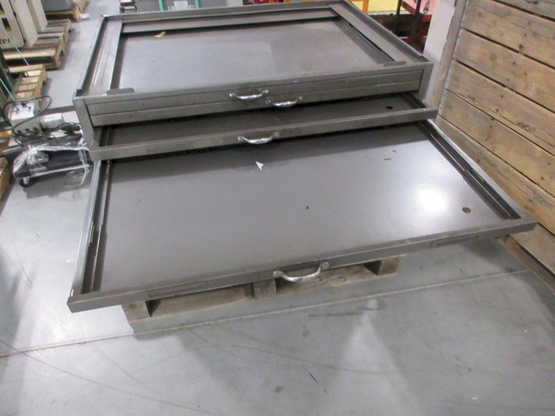 Metal 11 Drawer Blueprint Cabinet with 2 Bottom File Drawers- Auction Item