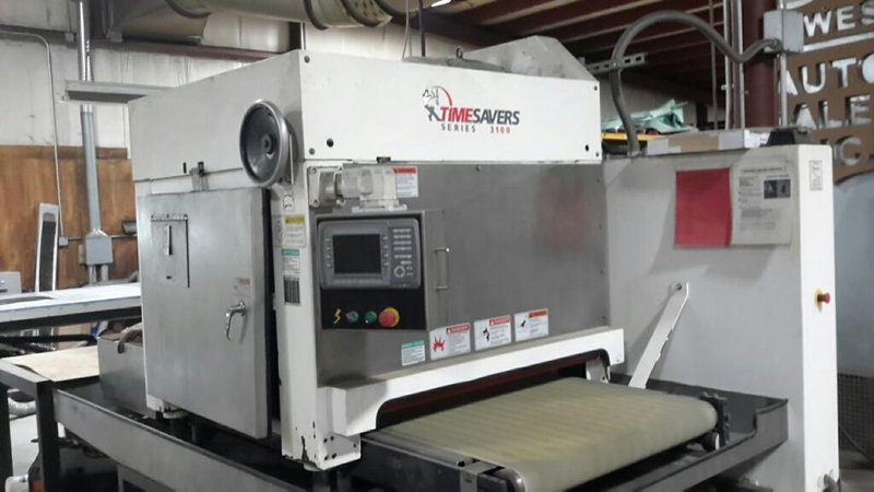 37&quot; TIMESAVER - 3100 Series LYNX “Wet” Combination Belt/Brush Finishing Machine, Model 3121-13-04