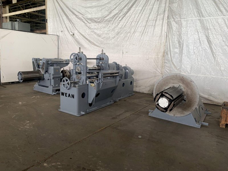 24" x .125" x 6,000lb Wean Slitting Line