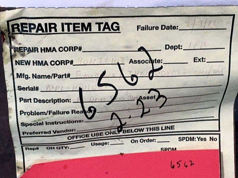 TAMAGAWA SEIKI AC SERVO MOTOR  -  3HNA008029-001 / TS4834N9030E411