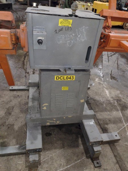 4,000 LBS X 24" PRESS ROOM EQUIPMENT MODEL #PRD-244000-NAB DOUBLE END COIL REEL UNCOILER: YOBRO #25067