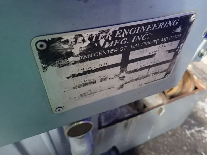 BETTER ENGINEERING INC. 36" PARTS WASHER   -  F4000-P