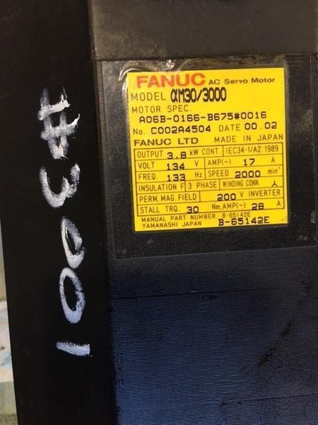 FANUC AC MOTOR STOCK #3001