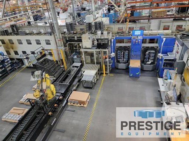 Mazak FH6000 3-Machine CNC Horizontal FMS with Palletech System