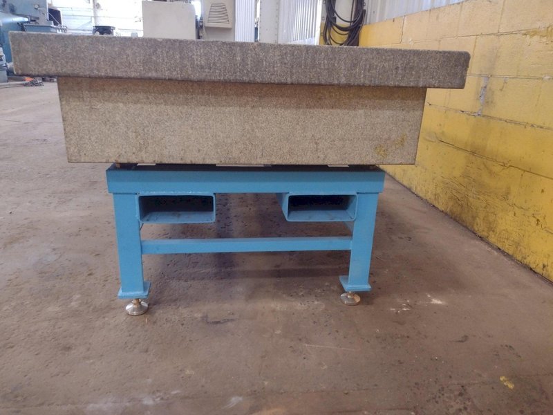 8&#039; X 4&#039; X 14&quot; CHALLENGE PRECISION LAYOUT INSPECTION GRANITE TABLE W/ EDGE LEDGES: STOCK #23812