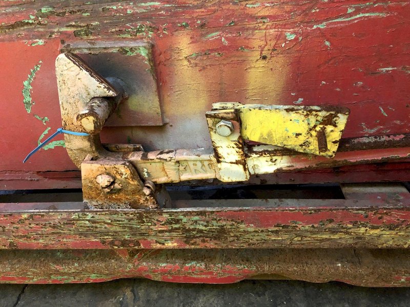 2 CU YD 56" x 84" x 24" ROURA STEEL DUMP HOPPER: STOCK 17491