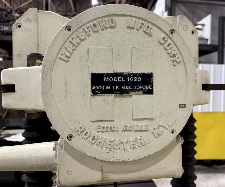 3 TON X 43" X 24" HANSFORD MODEL #1020 DIE HANDLER. STOCK #