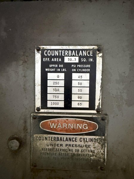 75 TON MINSTER MODEL #7 OBI STAMPING PUNCH PRESS: YOBRO #24289