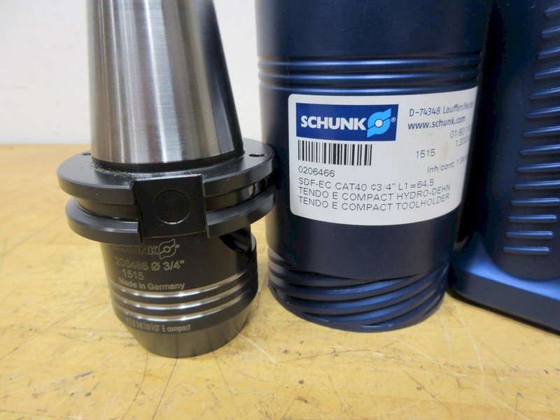Schunk CAT40 3/4" Hydraulic Tool Holder, Redline 3/4" Shank Chip Fan, SM Bronze Bushing, Hainbuch RS40 Collet, Zebra Refractometer **All New In Packages**- Auction Item