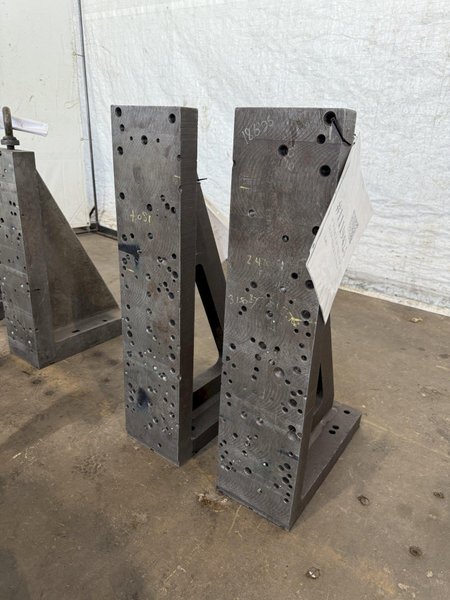 8&quot; WIDE X 36&quot; TALL X 20&quot; DEEP ANGLE PLATES. STOCK # 1119424