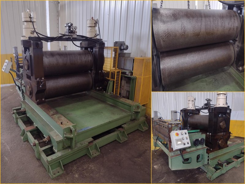 50&quot; WIDE BRADBURY-PUMA &quot;STUCCO&quot; DESIGN SINGLE-STAND EMBOSSER ROLL, NEW 2013: STOCK #17005