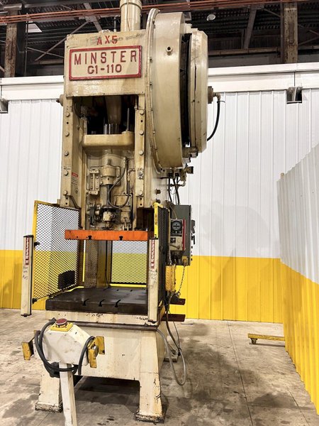 110 TON  MINSTER MODEL #G1-110 GAP FRAME PRESS, 8&quot; STROKE: STOCK 21250