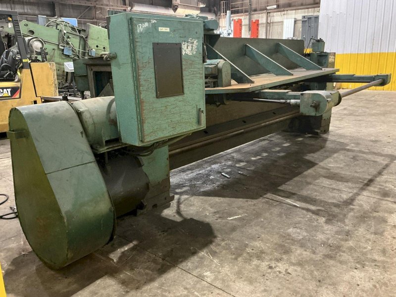 10' X 1/4" WYSONG MODEL #1025-F MECHANICAL POWER SQUARING SHEAR: YOBRO #25202