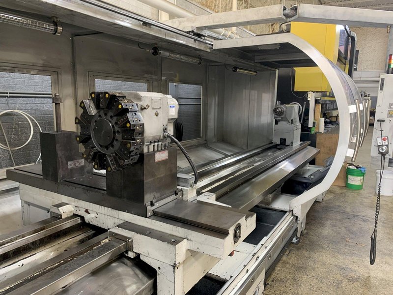 Milltronics ML40/160 Big Bore CNC Flat Bed Engine Lathe, S/N 11251, New 2010.