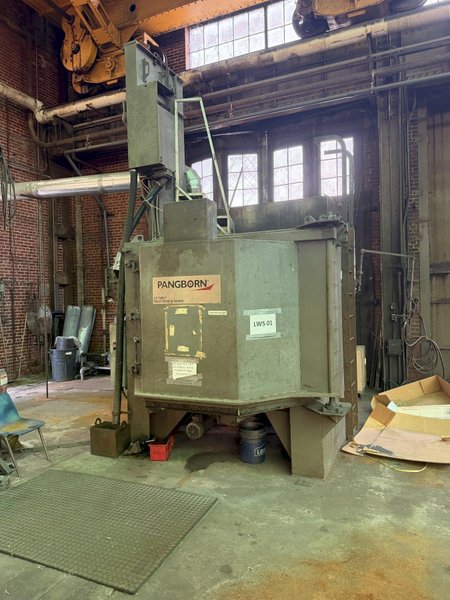 72" PANGBORN 6LK-7 TABLE TYPE 25 HP SHOT BLAST MACHINE. STOCK # 0875026