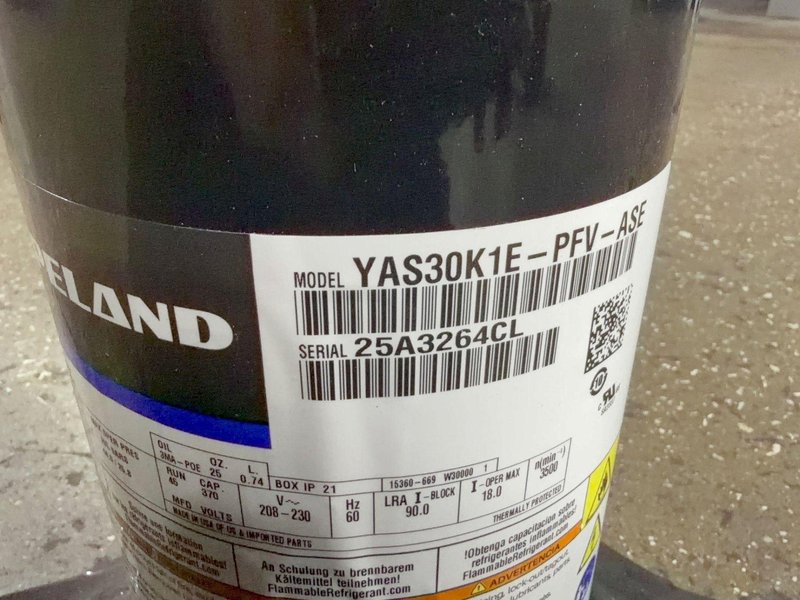COPELAND COMPRESSOR  -  YAS30K1E-PFV-ASE
