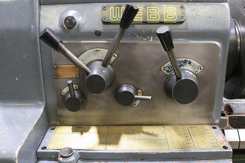 17&quot;/25-1/2&quot; x 59&quot; WEBB Gap Bed Engine Lathe, Model 1759G