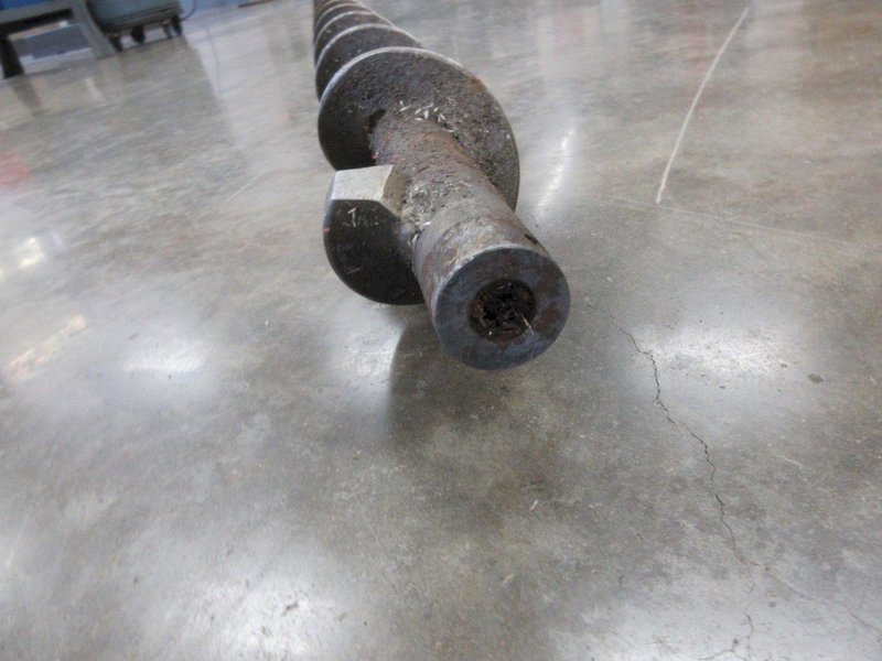 Used Haas VM/VF-3 Series 110" x 3.75" Spiral Chip Auger Screw with .75" ID Drive End