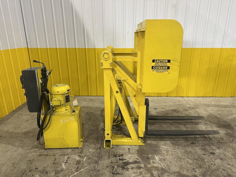 48&quot; HYDRAULIC PALLET INVERTER / FLIPPER / UPENDER MACHINE: STOCK #22798