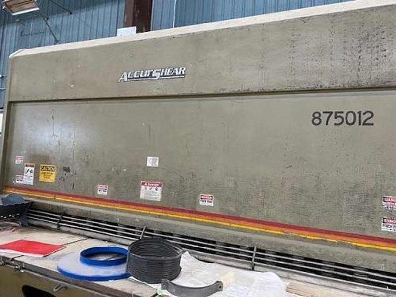 12' x 3/4" ACCURSHEAR MDL. 875012 HYDRAULIC SHEAR