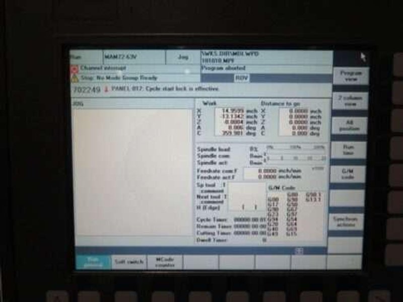 Matsuura MAM72-63V PC6 5 Axis CNC Vertical Mill