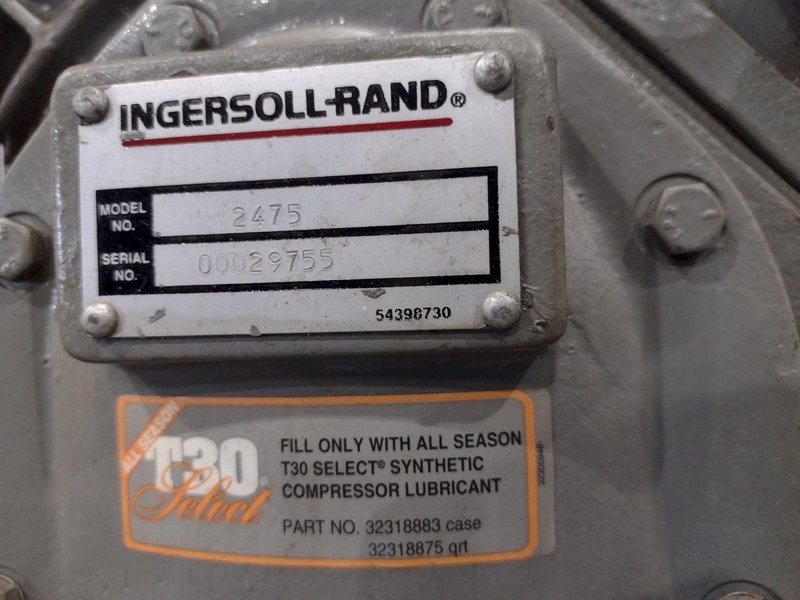 5 HP INGERSOLL RAND MODEL #PKG 2475NS 5S2 4M 175 PSIG VERTICAL TANK RECIPROCATING AIR COMPRESSOR &amp; HANKIINSON AIR DRYER: YOBRO 26151