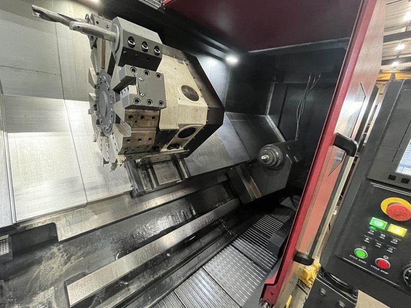 Smart NL6000CL CNC Lathe, 2021 – 10″ Thru Bore, Programmable Tailstock, Chip Conveyor, Very low hours