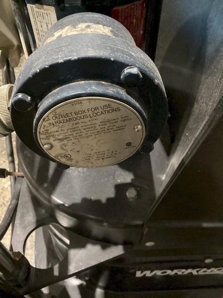 RUWAC DS1000-EX EXPLOSION PROOF INDUSTRIAL VACUUM USED WITH HOSE