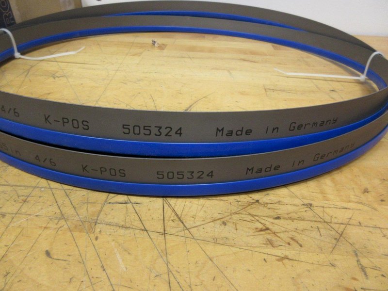 Bandsaw Blades 12' 10" 1"W 3/4 TPI .035" (2) &amp; Arntz .035 4/6 TPI 1" W (Unknown Length)  - NEW- Auction Item