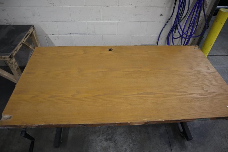 Work Table Manual Adjustable Height- Auction Item