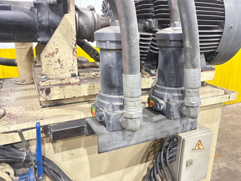 660 TON SUTHERLAND MODEL #HD1 HYDRAULIC 4 POST GUIDED RAM PRESS 15&quot; STROKE: YOBRO #24088