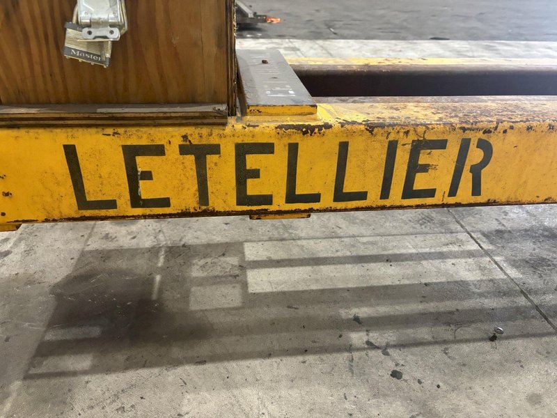 8,000 LBS X 10' X 8' LETELLIER 4-ARM SPREADER BAR LIFT BEAM WITH CENTERING ADJUSTMENT: STOCK #21987