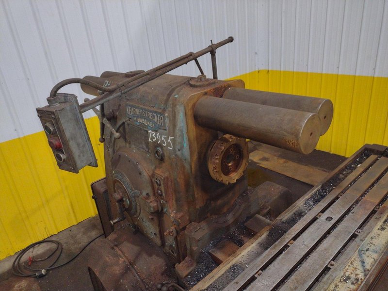 #4 KEARNEY &amp; TRECKER MILWAUKEE MODEL 4CK HORIZONTAL MILLING MACHINE: YOBRO #23955