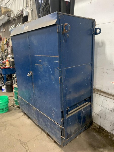 LARGE BLUE STORAGE CABINET: STOCK 12992