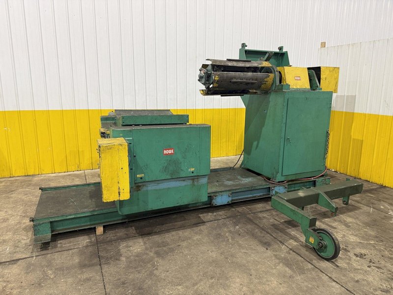 10,000 LBS X 24" X .105" ROWE ENTRY SERVO FEED LINE, COIL CAR, REEL, STRAIGHTENER, INDRAMAT SERVO FEED: YOBRO #24518
